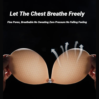Waterproof & Sweat-proof Invisible Bra, Reusable Silicone Adhesive Bra