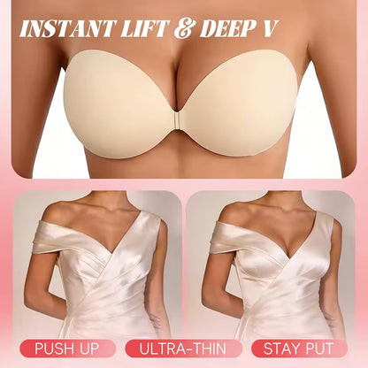 Waterproof & Sweat-proof Invisible Bra, Reusable Silicone Adhesive Bra