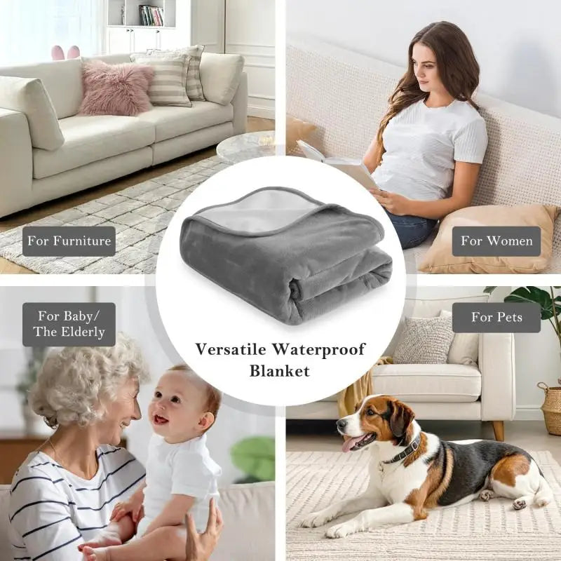 Ultra-Soft Triple-Layer Waterproof Throw